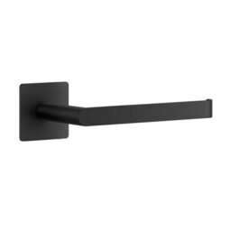 Beslagsboden - Cube Toilet Roll Holder. Matt Black. Self-Adhesive.