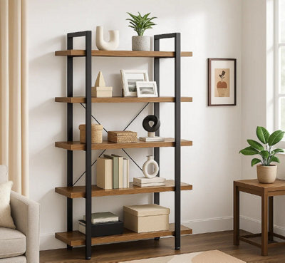 Modcraft 5 Tier Bookcase - Large Ladder Shelf - image 1