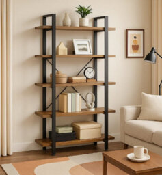 Modcraft 5 Tier Bookcase - Large Ladder Shelf - thumbnail 2