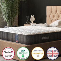 Aspire Uk Made Pocket Sprung Mattress In A Box, Size Small Single - thumbnail 5