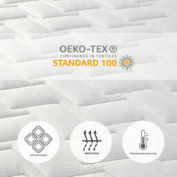 Aspire Uk Made Pocket Sprung Mattress In A Box, Size Small Single - thumbnail 4