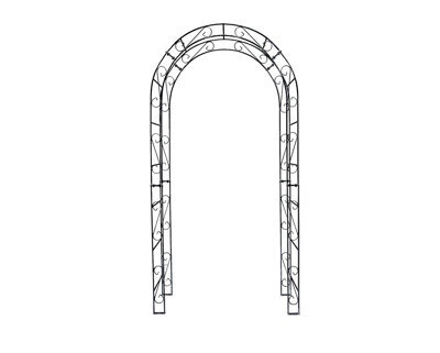 Rosenbogen-Gartenkunst Rose Arch Alex Rounded Top - 140 Cm Black Powder-Coated - image 1