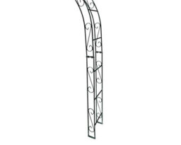 Rosenbogen-Gartenkunst Rose Arch Alex Rounded Top - 140 Cm Black Powder-Coated - thumbnail 4