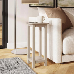 Putty Modern Side Table Compact Shelf Ready Assembled - thumbnail 1