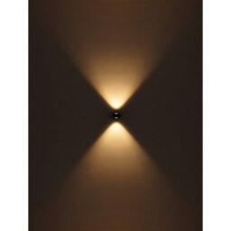 Luminosa Lighting Luminosa Randi Integrated Led Wall Lamp Matt Black Clear Glass Shade 2X Led 3000K - thumbnail 5