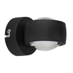Luminosa Lighting Luminosa Randi Integrated Led Wall Lamp Matt Black Clear Glass Shade 2X Led 3000K - thumbnail 2