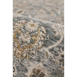 Melrose Traditional Medallion Grey Design Living Indoor Area Runner Rug 068/235Cm - thumbnail 2
