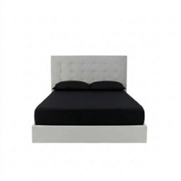 Fitted Sheet Polycotton Plain Dyed Extra Deep 25Cm Bed Linen Black - thumbnail 2