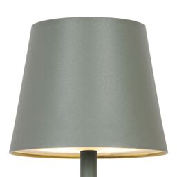 GoodHome Quelea Conical Matt Green Rechargeable Integrated Led Table Lamp - thumbnail 3