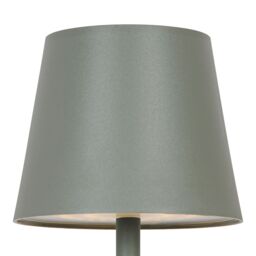 GoodHome Quelea Conical Matt Green Rechargeable Integrated Led Table Lamp - thumbnail 5