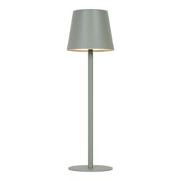 GoodHome Quelea Conical Matt Green Rechargeable Integrated Led Table Lamp - thumbnail 2
