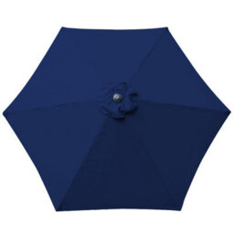 VRUC Outdoor Patio Garden Parasol Sun Shade Umbrella With Crank Handle & Tilt 2.5M Blue - thumbnail 5