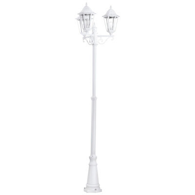 Elegant Ip44 Outdoor Bollard Light - 3 Arm White Aluminium Lantern For Gardens And Patios - image 1