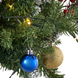 Living And Home Single-Piece Pre-Lit Artificial Mushroom Ground Christmas Tree, 57Cm W X 56.5Cm H - thumbnail 4