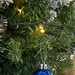 Living And Home Single-Piece Pre-Lit Artificial Mushroom Ground Christmas Tree, 57Cm W X 56.5Cm H - thumbnail 3