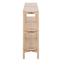 Wyld Haus Berrytwist Scandi White Oak Veneer Bookcase 4 Shelves - thumbnail 4