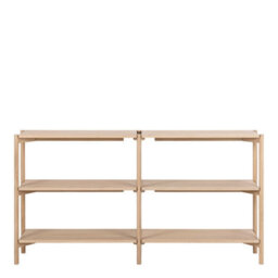 Wyld Haus Berrytwist Scandi White Oak Veneer Bookcase 4 Shelves - thumbnail 3