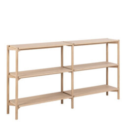Wyld Haus Berrytwist Scandi White Oak Veneer Bookcase 4 Shelves - thumbnail 2