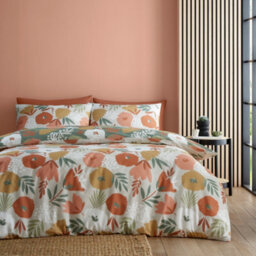 Fusion Yasmin Abstract Floral Green Easycare Duvet Cover Set - thumbnail 6