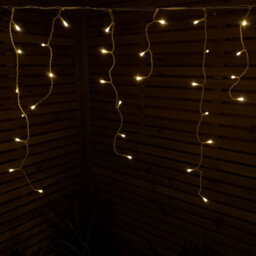 Samuel Alexander 25M 1000 Vintage Gold Led Frosted Icicle Indoor Outdoor Christmas Lights With Timer - thumbnail 6