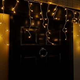 Samuel Alexander 25M 1000 Vintage Gold Led Frosted Icicle Indoor Outdoor Christmas Lights With Timer - thumbnail 4