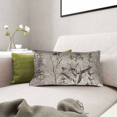 Aspect Furniture Art Floral Rectangle Throw Pillow Cushion, Cream, 35X45Cm - image 1