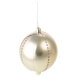 Urbn-Living Urbnliving 15Cm Height Gold Led Light Up Ball Christmas Tree Warm White Timer Indoor Outdoor Decoration - thumbnail 5