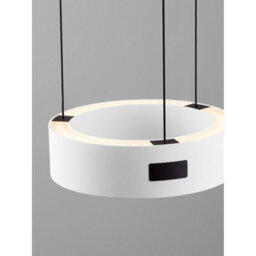 Luminosa Lighting Luminosa Afi Cylindrical Pendant Ceiling Light White Sensor Dimmable Led 24W 1712Lm 3000K - thumbnail 5