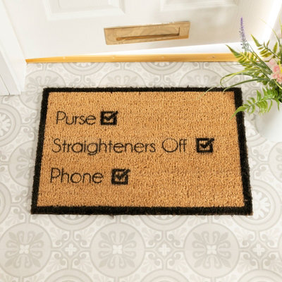 Artsy Doormats Purse, Straighteners , Phone Doormat - image 1