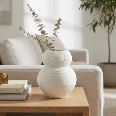 Garden Greatness Maison Alba Plump Blanc Decorative Vase - image 1