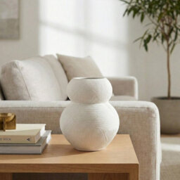 Garden Greatness Maison Alba Plump Blanc Decorative Vase - thumbnail 2