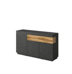Arte Silke 43 Sideboard Cabinet In Matera And Wotan Oak - Modern Elegance With Spacious Storage - W1500mm X H850mm X D400mm