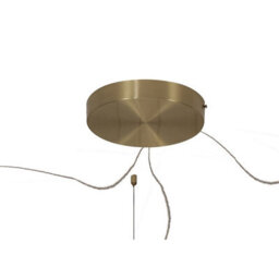 Luminosa Lighting Luminosa Shell 12+8+4 Light Pendant, Round, 120W Led, 3000K, 6360Lm, Gold, 3Yrs Warranty - thumbnail 3