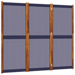 Walplus Dark Blue 3 Panel Room Divider 210X180 Cm Folding Screen - thumbnail 2