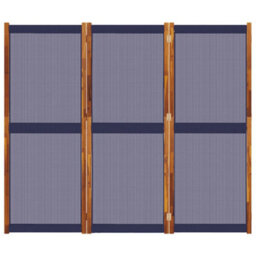 Walplus Dark Blue 3 Panel Room Divider 210X180 Cm Folding Screen - thumbnail 4