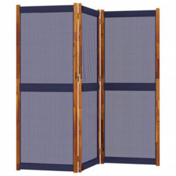 Walplus Dark Blue 3 Panel Room Divider 210X180 Cm Folding Screen - thumbnail 3