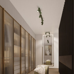 Luminosa Lighting Luminosa Karbon Minimalist Surface Mounted Ceiling Lamp 40 Olive Green - thumbnail 9
