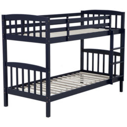 Beliani Bunk Bed Wood Revin 90 X 200 Cm (Eu Single) Navy Blue - thumbnail 6