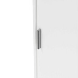 Wyld Haus Budapest White Wooden Wardrobe, 3 Doors 3 Drawers - thumbnail 6
