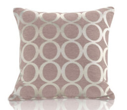 Luxury Living Oh Luxury Geometric Chenille Cushion Blush