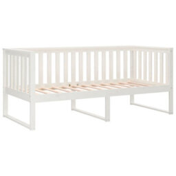 Berkfield Day Bed Without Mattress White 90X190 Cm Single Solid Wood Pine - thumbnail 7