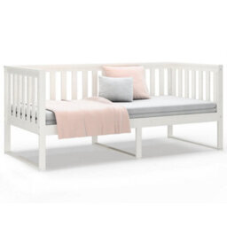 Berkfield Day Bed Without Mattress White 90X190 Cm Single Solid Wood Pine - thumbnail 5