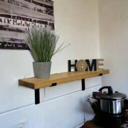MKGT 2 Pcs Heavy Duty Shelf Brackets Industrial Steel For Wall Mounted Diy Floating(Raw Steel, 125mm Down) - thumbnail 4