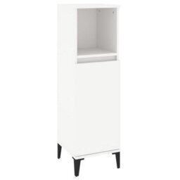 Berkfield 3 Piece Bathroom Furniture Set White Engineered Wood - thumbnail 7