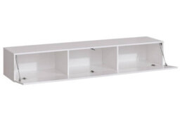 "Arte Switch I 330Cm White Gloss Wall-Mounted Media Suite - Sleek Modular Entertainment Unit For Tvs Up To 75""" - thumbnail 3