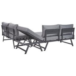Beliani Outdoor Cushion Cover Set Coccorino Dark Grey - thumbnail 5