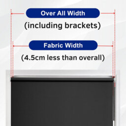 Lister Cartwright Blackout Plain Roller Blinds Windows Blind Child Safety Included (Beige, 90 Cm Width X 160 Cm Drop) - thumbnail 6