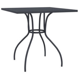 Berkfield 5 Piece Garden Dining Set Anthracite Steel - thumbnail 8