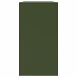 Vidaxl Sideboard Olive Green 99X39X73 Cm Steel - thumbnail 8