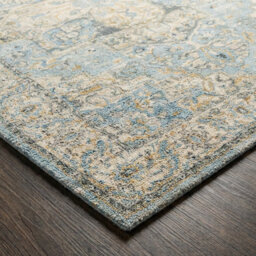 Livabliss Avellino-Vintage Beige Blue Grey Traditional Boho High Pile Living Dining Bedroom Rug 160 X 213 Cm Easy Care, Non Shedding - thumbnail 6